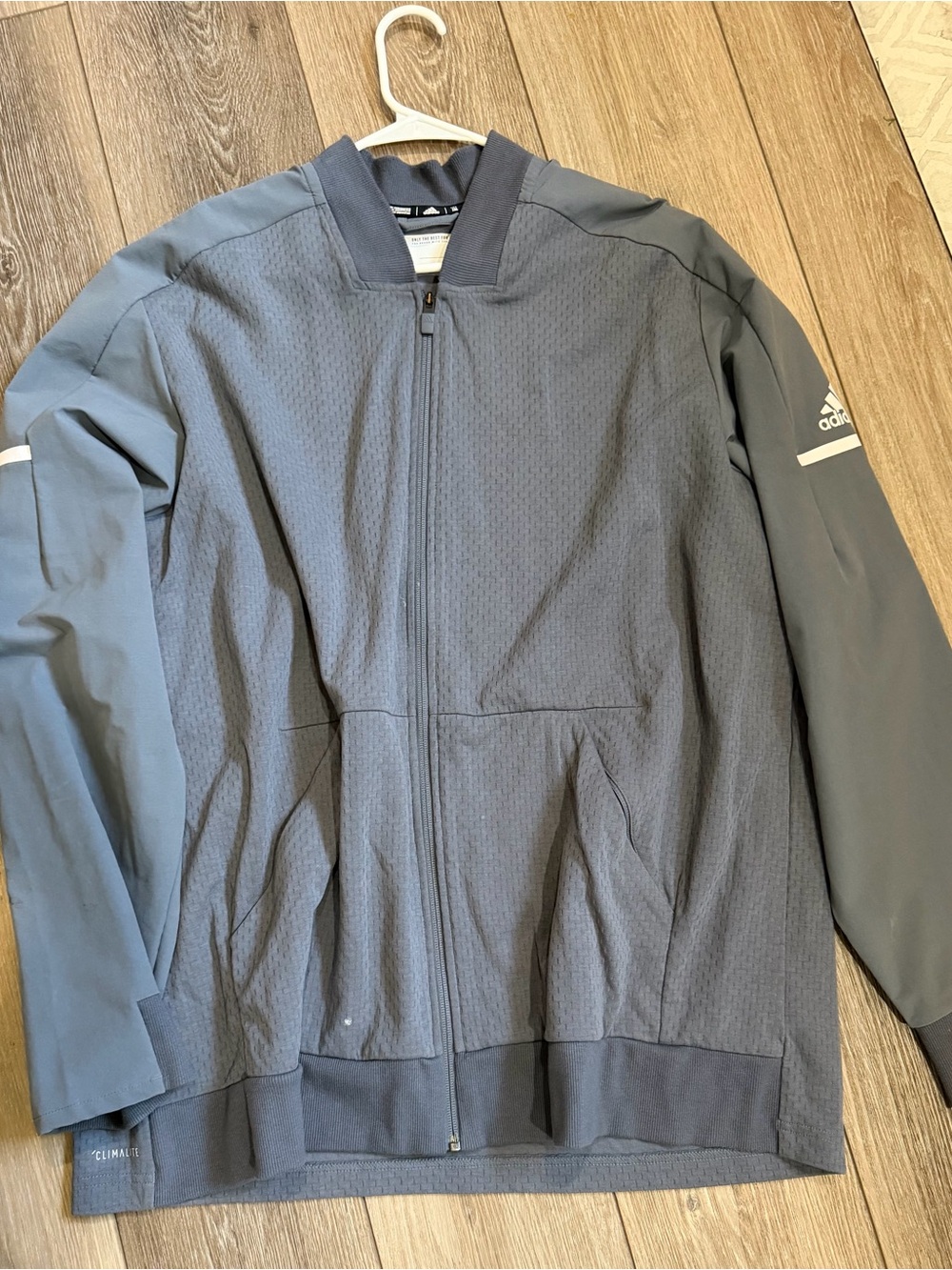 adidas Men’s Dark Gray Performance Bomber Jacket